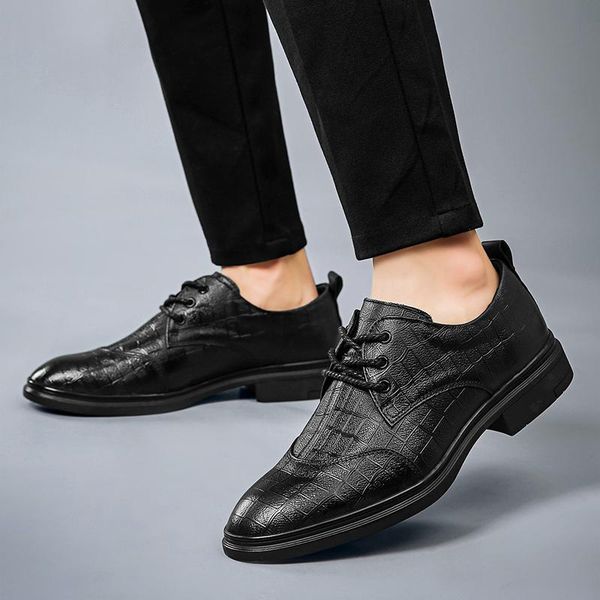 men's genuine leather shoes korean trend comfortable oxfords men lace up british fashion sneakers moccasins dress, Black
men's genuine leather shoes korean trend comfortable oxfords men lace up british fashion sneakers moccasins dress, Black