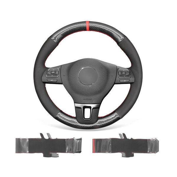 diy custom black pu carbon fiber leather steering wheel cover for volkswagen golf 2010-2014 / cc 2009-2017 jetta
diy custom black pu carbon fiber leather steering wheel cover for volkswagen golf 2010-2014 / cc 2009-2017 jetta