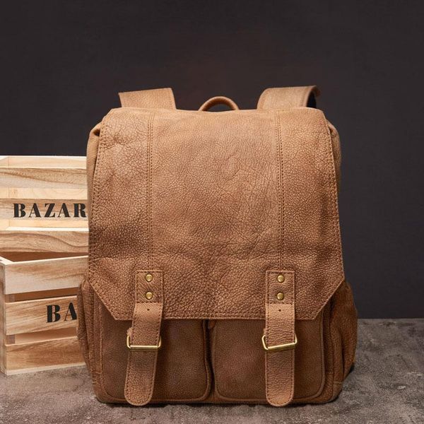 backpack genuine leather casual frosted cowhide large capacity student school bag vintage brown outdoor travel hiking backbag
backpack genuine leather casual frosted cowhide large capacity student school bag vintage brown outdoor travel hiking backbag