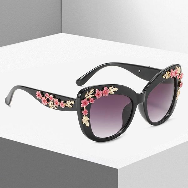 sunglasses fashion cat eye women flower decoration sunglass vintage female brand design eyewear gradient shades uv400 sun glass, White;black
sunglasses fashion cat eye women flower decoration sunglass vintage female brand design eyewear gradient shades uv400 sun glass, White;black