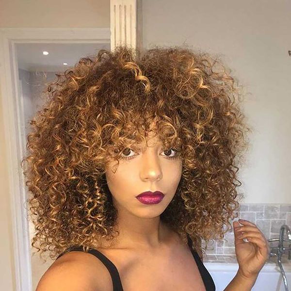 trend loose curly wigs for women and men mixed blonde brown gradient headgear with bangs heat resistant synthetic daily use party outdoor or, Black
trend loose curly wigs for women and men mixed blonde brown gradient headgear with bangs heat resistant synthetic daily use party outdoor or, Black