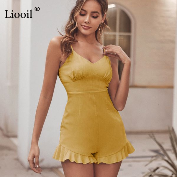 shorts yellow ruffle bodycon playsuit women sleeveless high waist party club rompers womens jumpsuit overalls g0a6, White;black
shorts yellow ruffle bodycon playsuit women sleeveless high waist party club rompers womens jumpsuit overalls g0a6, White;black