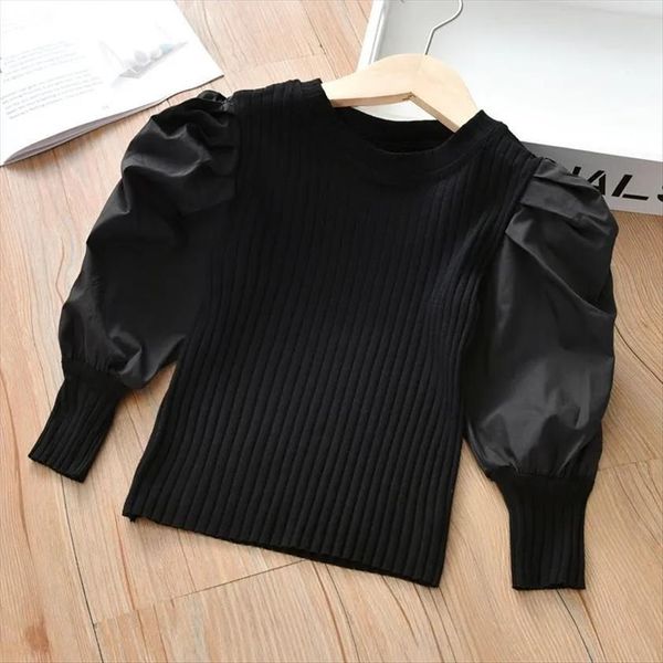 girls puff sleeve t shirt spring childrens fashion long baby wearing knitwear kids bottoming, Blue
girls puff sleeve t shirt spring childrens fashion long baby wearing knitwear kids bottoming, Blue