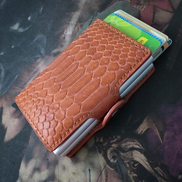 card holders rfid men serpentine pu leather id male automatic aluminum alloy hasp business double layer cardholder wallet, Brown;gray
card holders rfid men serpentine pu leather id male automatic aluminum alloy hasp business double layer cardholder wallet, Brown;gray