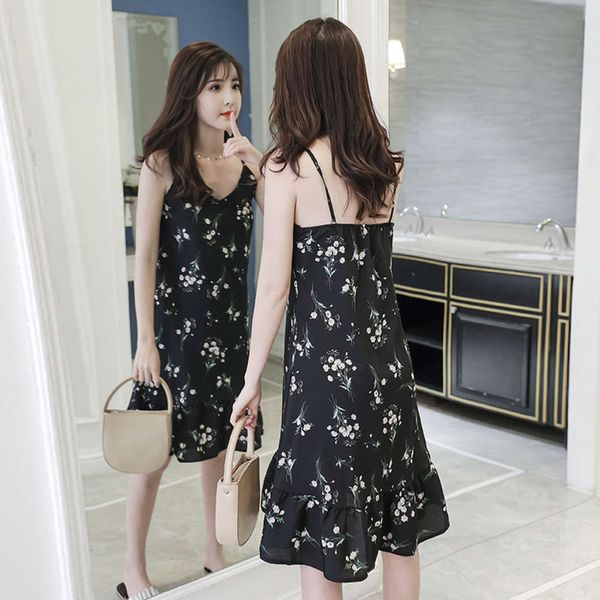 casual dresses dress women clothes printed chiffon suspender women's medium length v-neck ruffle fishtail casual versatile beach b53c, Black;gray
casual dresses dress women clothes printed chiffon suspender women's medium length v-neck ruffle fishtail casual versatile beach b53c, Black;gray