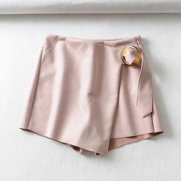 women's shorts women chic black skirts side zipper belt design female stylish summer solid suede pantalones cortos, White;black
women's shorts women chic black skirts side zipper belt design female stylish summer solid suede pantalones cortos, White;black