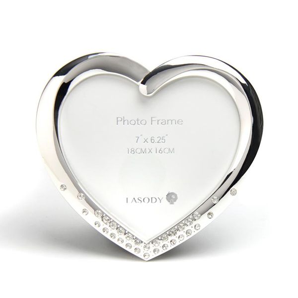 lasody metal heart-shaped po frame mother's day birthday christmas gift silver diamond frames
lasody metal heart-shaped po frame mother's day birthday christmas gift silver diamond frames