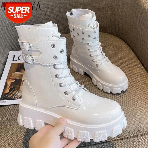 autumn and winter new artificial leather thick-soled round head belt buckle short boots motorcycle boots warm women's #9d2k, Black
autumn and winter new artificial leather thick-soled round head belt buckle short boots motorcycle boots warm women's #9d2k, Black