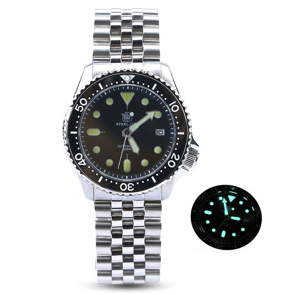wristwatches steeldive 200m diving watch nh35 automatic watches men self wind sapphire crystal ceramic luminous bezel dive mechanical, Slivery;brown
wristwatches steeldive 200m diving watch nh35 automatic watches men self wind sapphire crystal ceramic luminous bezel dive mechanical, Slivery;brown