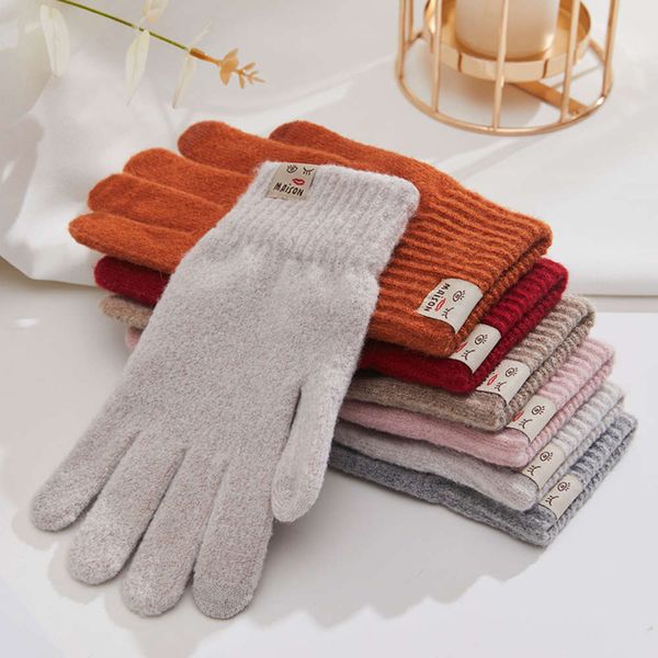 gloves sheng qi female autumn and winter version versatile cycling warm knitted wool split finger touch screen, Blue;gray
gloves sheng qi female autumn and winter version versatile cycling warm knitted wool split finger touch screen, Blue;gray