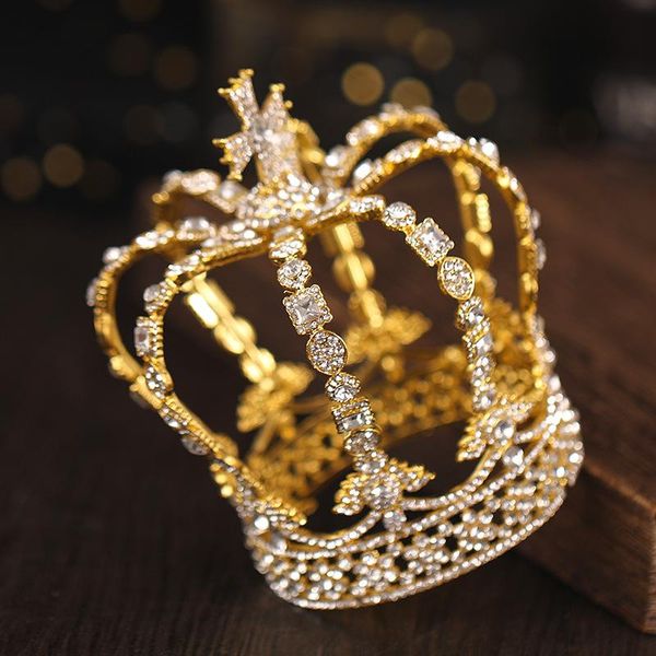 hair clips & barrettes bridal full round crown headwear luzxury alloy inlaid rhinestones headband for female wedding accessories bn, Golden;silver
hair clips & barrettes bridal full round crown headwear luzxury alloy inlaid rhinestones headband for female wedding accessories bn, Golden;silver