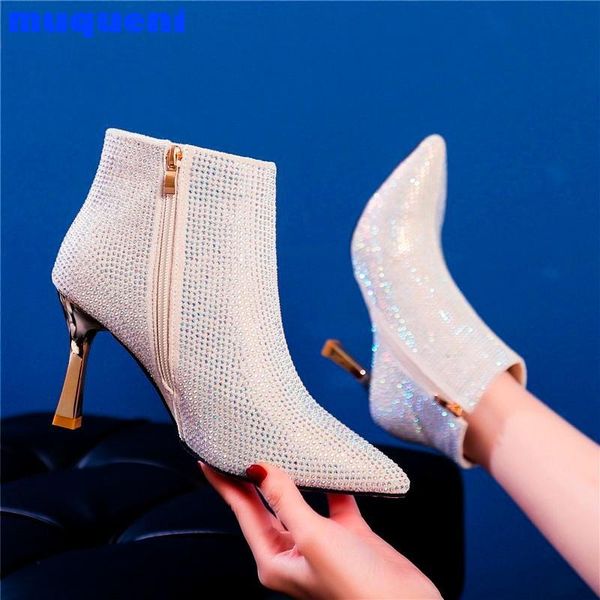 boots autumn rhinestone ankle full crystal thin heels wedding bridesmaid high party stiletto, Black
boots autumn rhinestone ankle full crystal thin heels wedding bridesmaid high party stiletto, Black