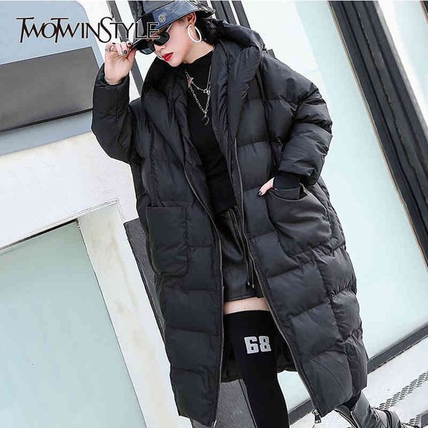 hooded parkas women long sleeve overcoats female casual thick coat oversized winter fashion 210524, Black
hooded parkas women long sleeve overcoats female casual thick coat oversized winter fashion 210524, Black