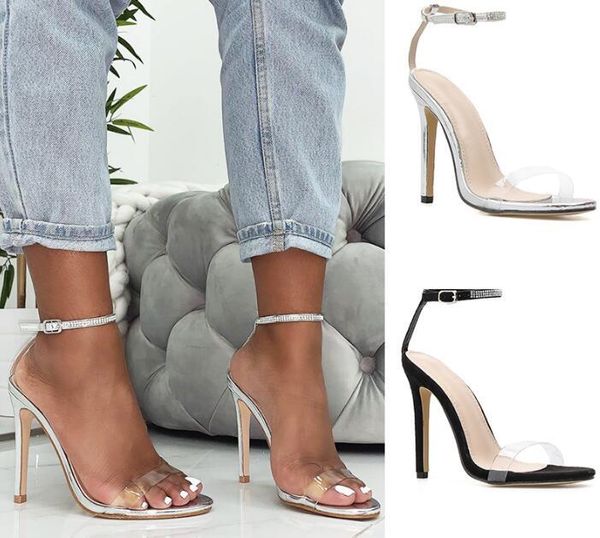 carole levy silver wedding shoes woman 2021 pvc patchwork ankle strap high heel sandal rhinestones party dress sandals, Black
carole levy silver wedding shoes woman 2021 pvc patchwork ankle strap high heel sandal rhinestones party dress sandals, Black