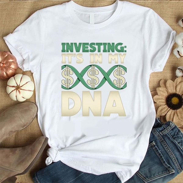 women's t-shirt investing its in my dna t shirt women harajuku short sleeve korean style tshirt fashion tees, White
women's t-shirt investing its in my dna t shirt women harajuku short sleeve korean style tshirt fashion tees, White