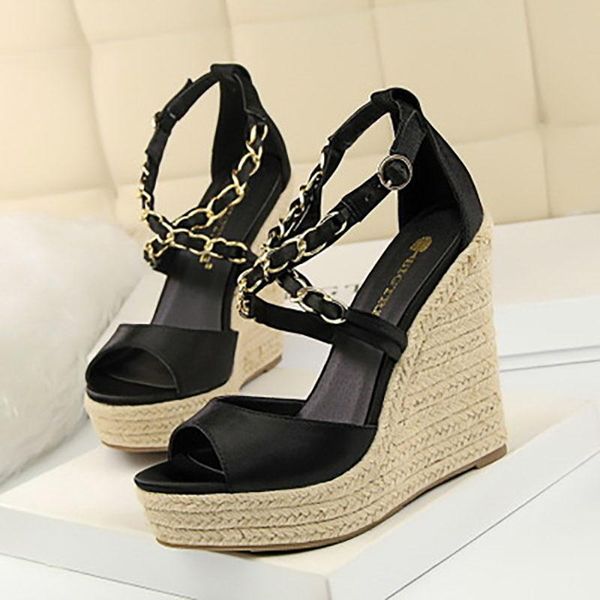 dress shoes summer buckle women sandals silk fish mouth fashion wedge sandal platform high heel open toes drop shippin, Black
dress shoes summer buckle women sandals silk fish mouth fashion wedge sandal platform high heel open toes drop shippin, Black