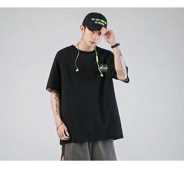 men's t-shirts casual and comfortable summer outdoor luminous 100% cotton short sleeve t-shirt, White;black
men's t-shirts casual and comfortable summer outdoor luminous 100% cotton short sleeve t-shirt, White;black