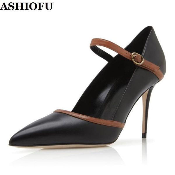 dress shoes ashiofu 2021 handmade ladies high heel pumps mary janes party prom evening club fashion court mh1411, Black
dress shoes ashiofu 2021 handmade ladies high heel pumps mary janes party prom evening club fashion court mh1411, Black