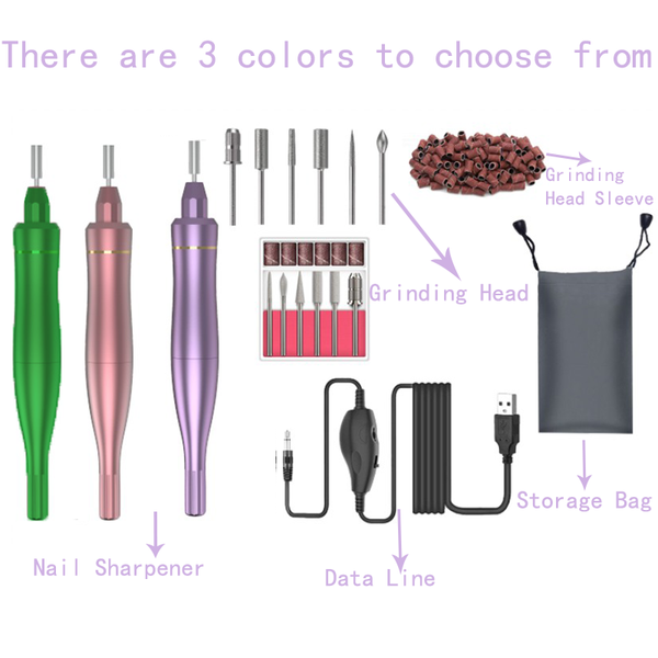 nail drill & accessories usb electric adjustable mini portable low noise polish kit
nail drill & accessories usb electric adjustable mini portable low noise polish kit