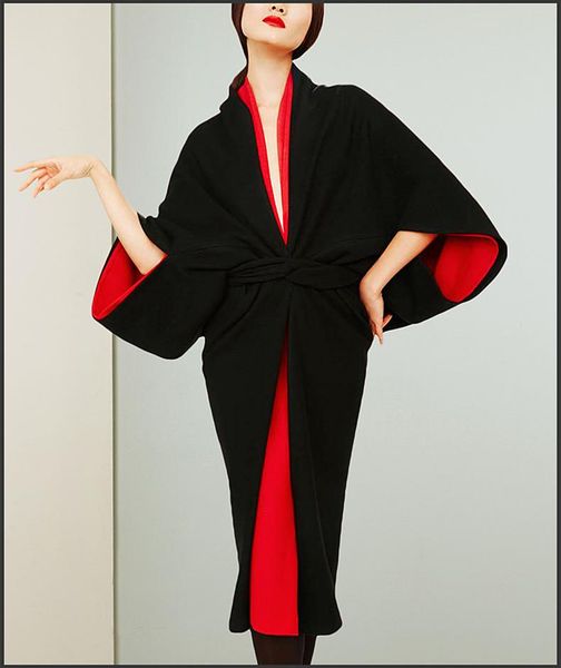 women's trench coats see orange vintage red black wool coat slim lady long adjustable waist batwing sleeve women so3364, Tan;black
women's trench coats see orange vintage red black wool coat slim lady long adjustable waist batwing sleeve women so3364, Tan;black