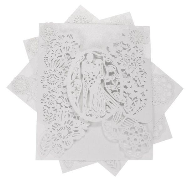 greeting cards 10pcs/pack white laser cut wedding invitation card groom bride carved pattern hollow out banquet party supply
greeting cards 10pcs/pack white laser cut wedding invitation card groom bride carved pattern hollow out banquet party supply