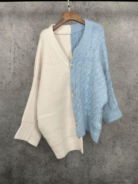 women's knits & tees spring casual 2021ss women patchwork wool knitted v neck asymmetrical sweater female chic cardigans ddxgz2, White
women's knits & tees spring casual 2021ss women patchwork wool knitted v neck asymmetrical sweater female chic cardigans ddxgz2, White