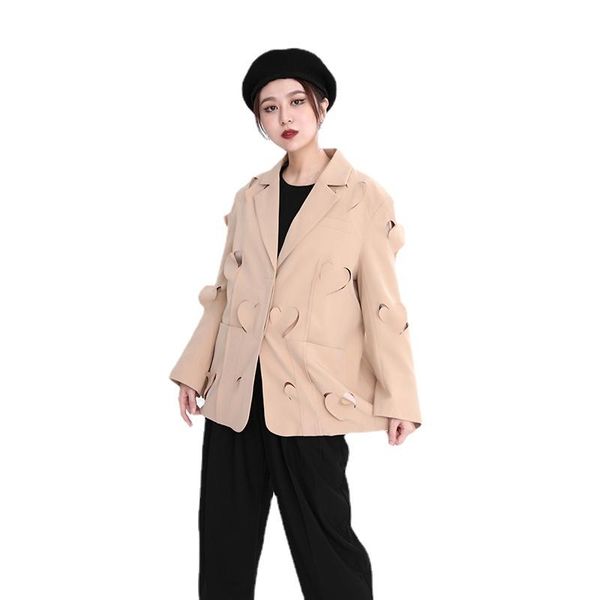 women's suits & blazers women apricot cutout big size lapel long sleeve loose fit jacket fashion tide spring autumn 2021 blazer, White;black
women's suits & blazers women apricot cutout big size lapel long sleeve loose fit jacket fashion tide spring autumn 2021 blazer, White;black