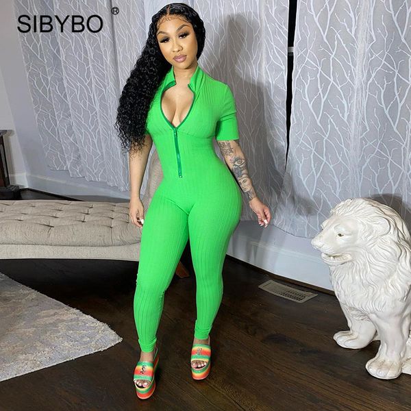 sibybo rib knitted zipper bodycon rompers women jumpsuit autumn short sleeve jumpsuits sporty workout fitness overalls 2021, Black;white
sibybo rib knitted zipper bodycon rompers women jumpsuit autumn short sleeve jumpsuits sporty workout fitness overalls 2021, Black;white