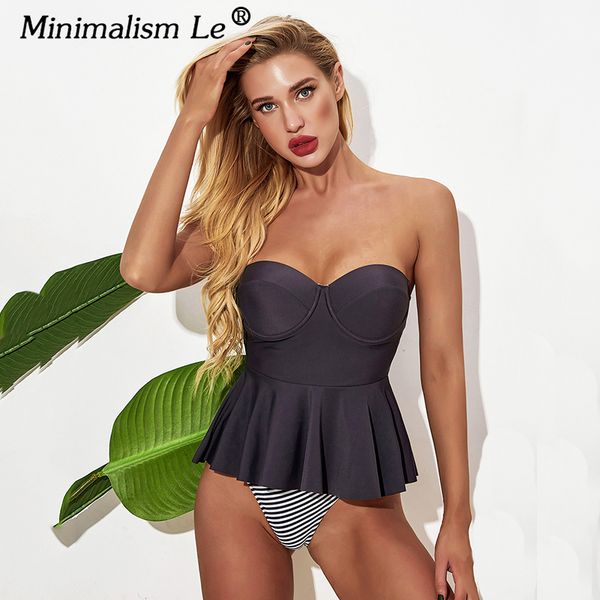 2021 solid off shoulder tankini push up bikini set swimwear women summer baless swimsuit new striped print bathing suitby
2021 solid off shoulder tankini push up bikini set swimwear women summer baless swimsuit new striped print bathing suitby