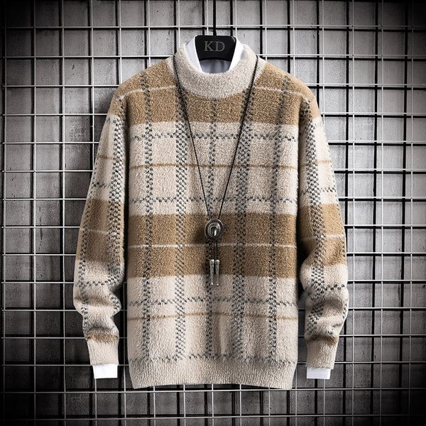 sweater knit men's clothing autumn and winter thickening t shirt youth small high collar pullover trend baseline, White;black
sweater knit men's clothing autumn and winter thickening t shirt youth small high collar pullover trend baseline, White;black
