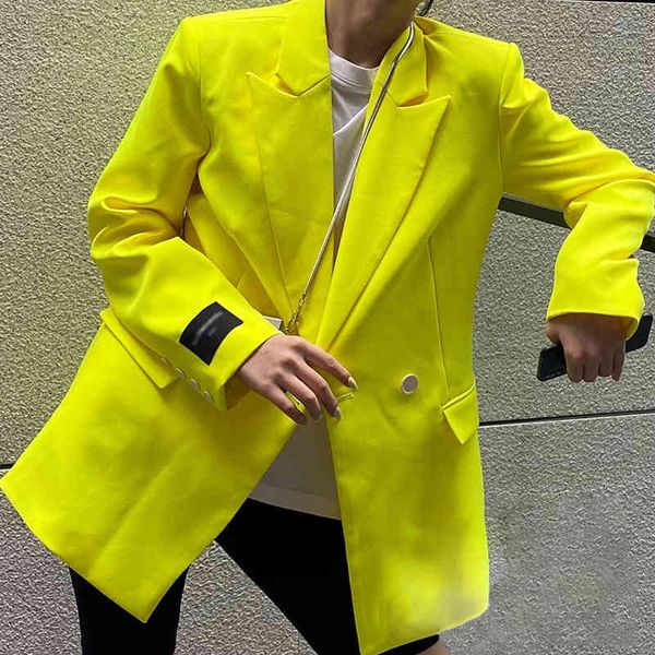 women's suits & blazers twotwinstyle minimalist solid blazer for women notched long sleeve casual large size female fashion clothing rx, White;black
women's suits & blazers twotwinstyle minimalist solid blazer for women notched long sleeve casual large size female fashion clothing rx, White;black