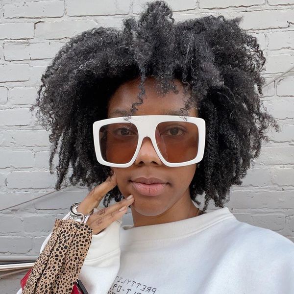 sunglasses 2021 brand designer oversized frame for women luxury large flat sun glasses trendy square gradient shades gafas, White;black
sunglasses 2021 brand designer oversized frame for women luxury large flat sun glasses trendy square gradient shades gafas, White;black