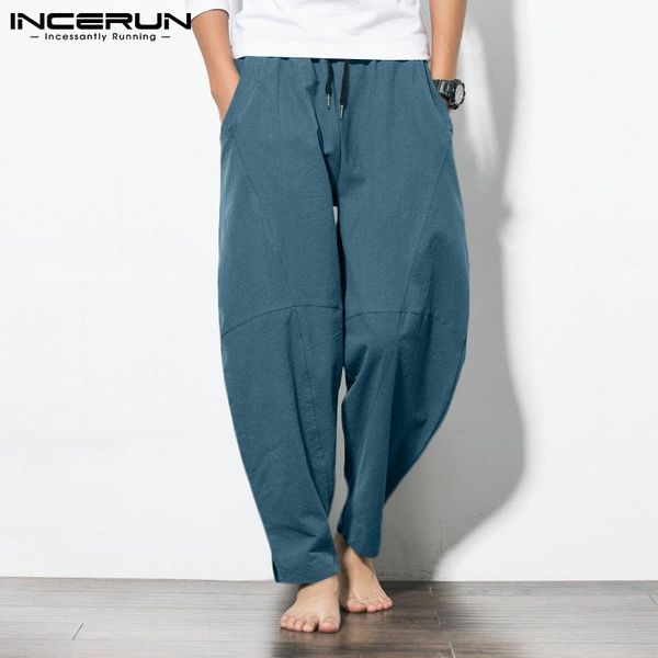 men's pants fashionable wide-leg long soild color all-match simple trousers leisure streetwear tapered pantalones s-5xl incerun, Black
men's pants fashionable wide-leg long soild color all-match simple trousers leisure streetwear tapered pantalones s-5xl incerun, Black