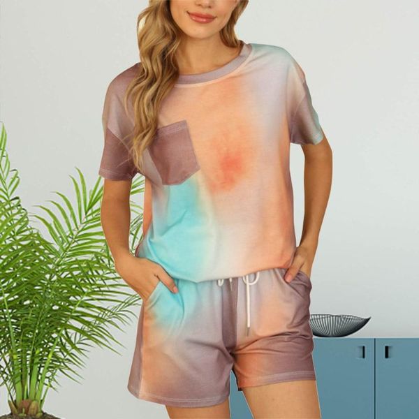 women's tracksuits ladies loose home wear women printed pajamas tie-dye set casual shorts comfortable breathable clothing, Gray
women's tracksuits ladies loose home wear women printed pajamas tie-dye set casual shorts comfortable breathable clothing, Gray