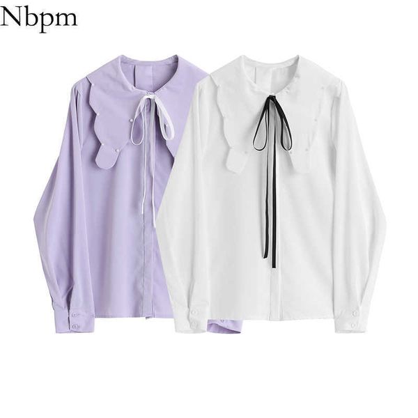 nbpm spring women's clothing lacing solid color blouses female elegant chiffon shirt long sleeve blusas mujer chic 210529, White
nbpm spring women's clothing lacing solid color blouses female elegant chiffon shirt long sleeve blusas mujer chic 210529, White