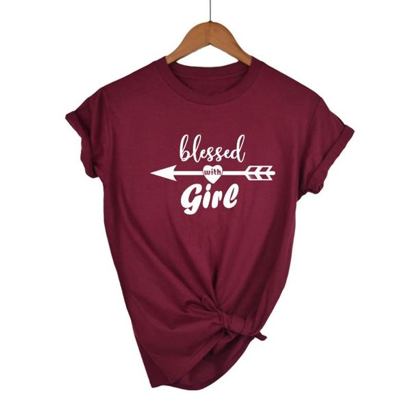 women's t-shirt blessed with girl print mom of boy women tee casual short sleeve graphic tumblr female t shirt drop ship, White
women's t-shirt blessed with girl print mom of boy women tee casual short sleeve graphic tumblr female t shirt drop ship, White