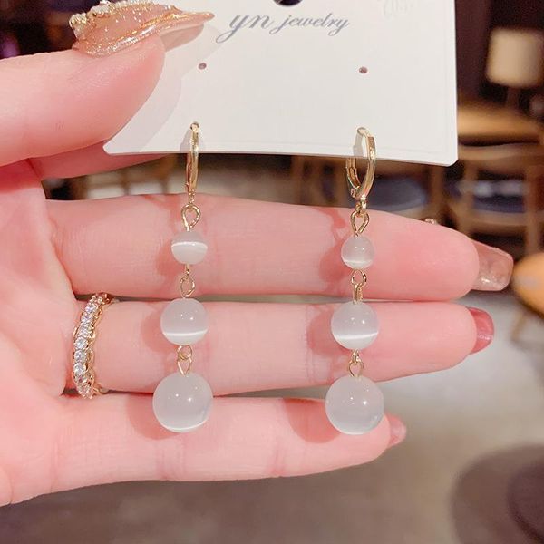 hoop & huggie 2021 trendy white opal long earrings for women jewelry temperament french net ruby high-end hypoallergenic, Golden;silver
hoop & huggie 2021 trendy white opal long earrings for women jewelry temperament french net ruby high-end hypoallergenic, Golden;silver