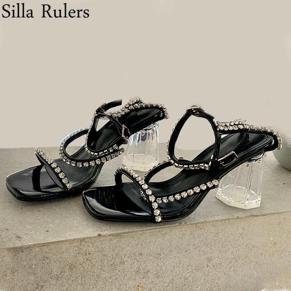 dress shoes runway rhinestone one strap summer sandals woman clear chunky heels peep toe gladiator party 2021, Black
dress shoes runway rhinestone one strap summer sandals woman clear chunky heels peep toe gladiator party 2021, Black