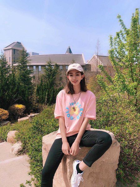 golf wang pink light blue flower co branded t-shirt golf wang short sleeve summer benefits ctrs, White;black
golf wang pink light blue flower co branded t-shirt golf wang short sleeve summer benefits ctrs, White;black