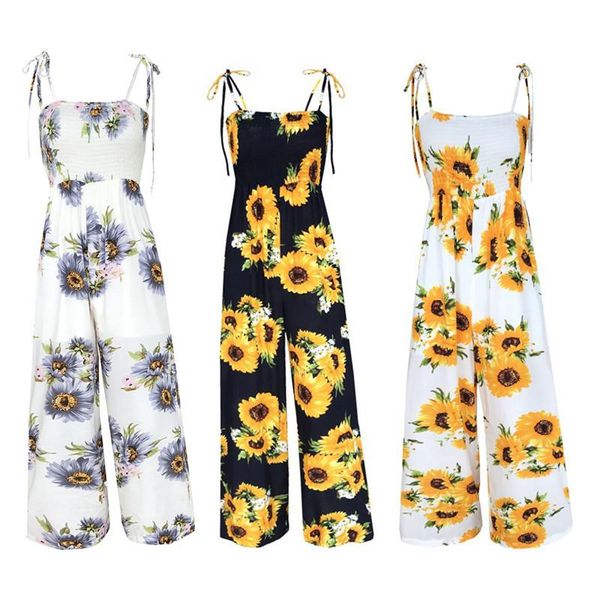 women sunflowers jumpsuits sleeveless strap lace-up romper overalls holiday ladies wide leg pants floral jumpsuit women's & rompers, Black;white
women sunflowers jumpsuits sleeveless strap lace-up romper overalls holiday ladies wide leg pants floral jumpsuit women's & rompers, Black;white