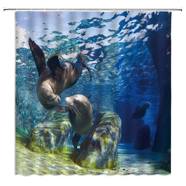 dolphin shower curtain cute underwater animal couple playing swimming on the blue sea bottom, 70x70 inch polyester fabric
dolphin shower curtain cute underwater animal couple playing swimming on the blue sea bottom, 70x70 inch polyester fabric