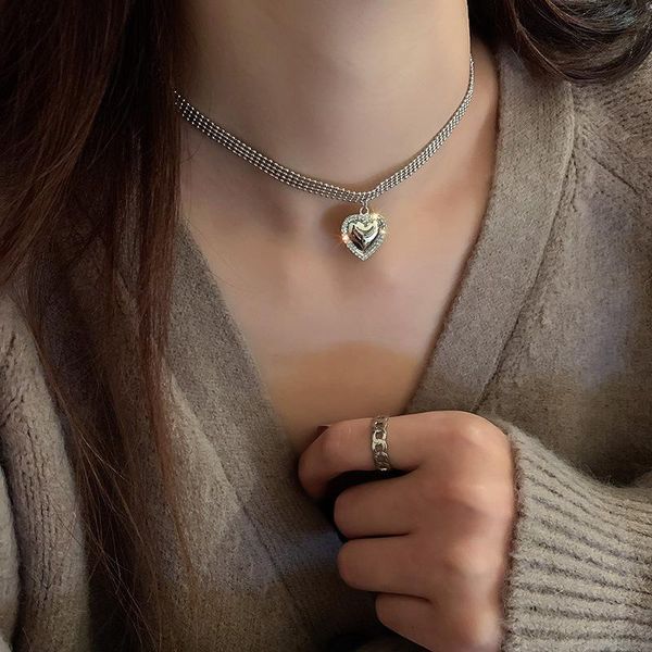 pendant necklaces lovoacc minimalist shiny rhinestone glossy love heart necklace for women girls silver color beaded accessories
pendant necklaces lovoacc minimalist shiny rhinestone glossy love heart necklace for women girls silver color beaded accessories
