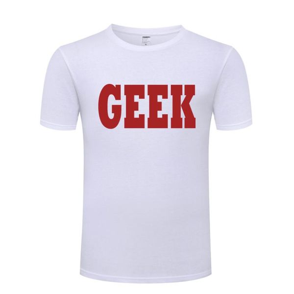 men's t-shirts cotton short-sleeved t-shirt geek funny gift letter large extra-large, White;black
men's t-shirts cotton short-sleeved t-shirt geek funny gift letter large extra-large, White;black
