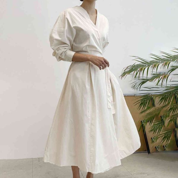 casual dresses autumn for women style v-neck lacing loose long dress ladies sleeve temperament white high waist vestido c7kd, Black;gray
casual dresses autumn for women style v-neck lacing loose long dress ladies sleeve temperament white high waist vestido c7kd, Black;gray