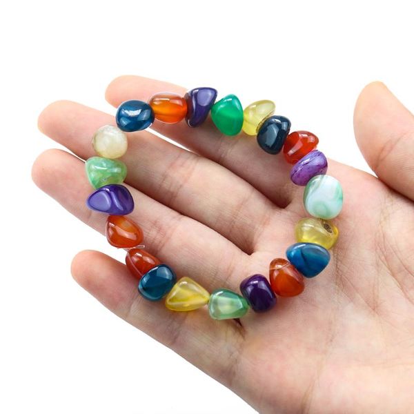 beaded, strands natural crystal gem gravel bracelet irregular agate amethyst bangle 7 chakra yoga meditation orgone keiki healing jewelry gi, Black
beaded, strands natural crystal gem gravel bracelet irregular agate amethyst bangle 7 chakra yoga meditation orgone keiki healing jewelry gi, Black