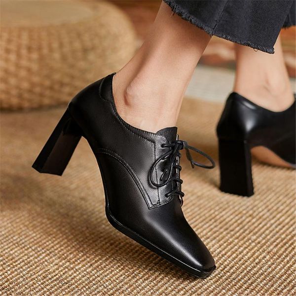 dress shoes sarairis dropship design classic vintage shoelace high heels office lady pumps genuine leather woman, Black
dress shoes sarairis dropship design classic vintage shoelace high heels office lady pumps genuine leather woman, Black