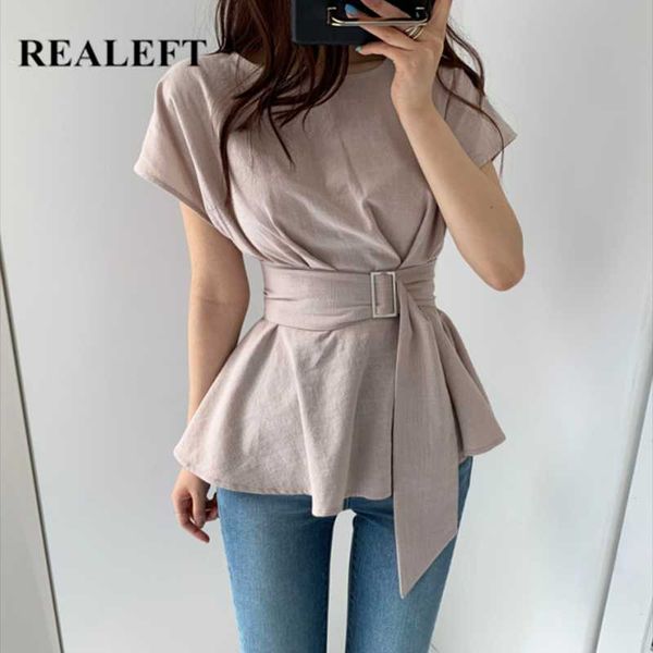 women's blouses & shirts realeft summer 2021 ruffles white blouse with belted o-neck casual female chic workwear lady
women's blouses & shirts realeft summer 2021 ruffles white blouse with belted o-neck casual female chic workwear lady
