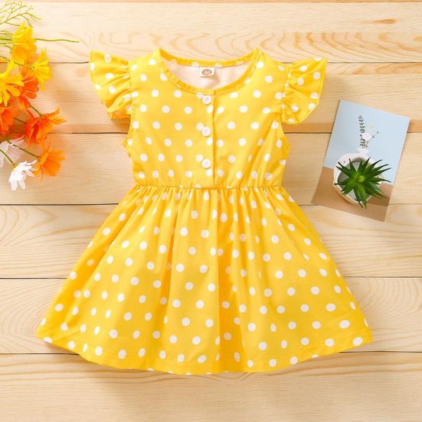 girl's dresses baby summer clothing toddler kids girls dress dot print bowknot sleeveless yellow a-line sundress clothes, Red;yellow
girl's dresses baby summer clothing toddler kids girls dress dot print bowknot sleeveless yellow a-line sundress clothes, Red;yellow