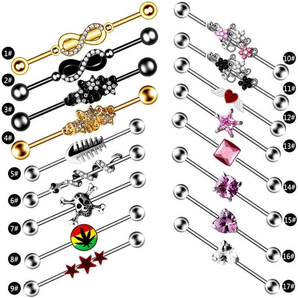 trendy oil dripping long piercing earrings inlaid with zircon star barbell herringbone nails
trendy oil dripping long piercing earrings inlaid with zircon star barbell herringbone nails