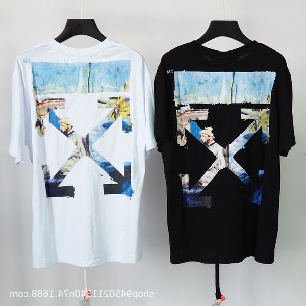 off 2021 spring / summer new monet oil painting arrstyle short sleeve style graffiti couple loose t-shirt, White;black
off 2021 spring / summer new monet oil painting arrstyle short sleeve style graffiti couple loose t-shirt, White;black